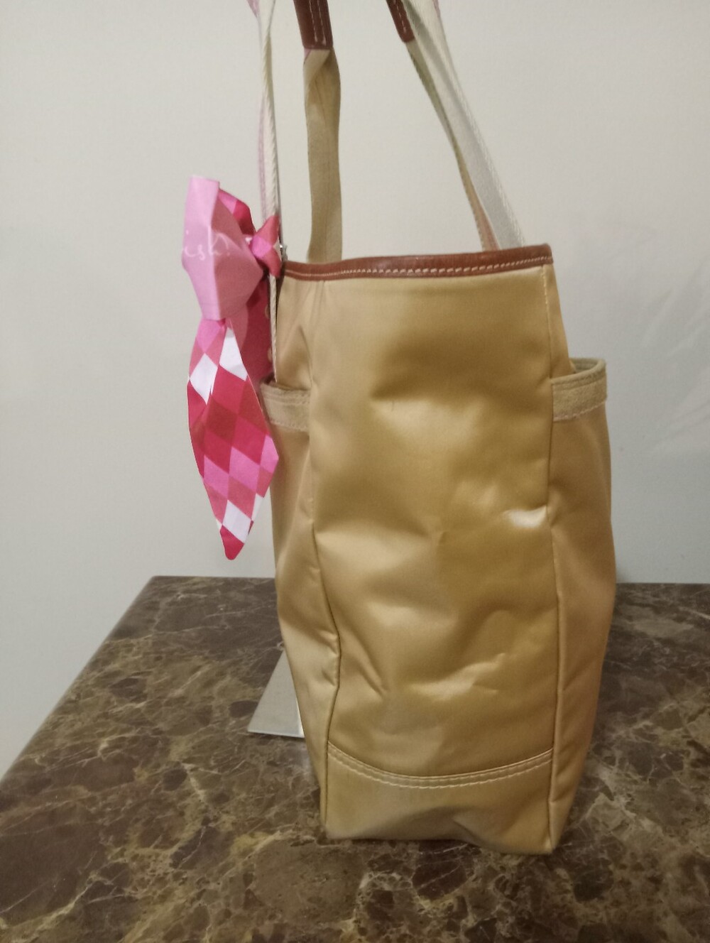 Coach 06 Hampton Satin/Leather EUC - Picture 9 of 14